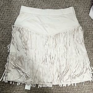 NWT fringe suede skirt! Size small